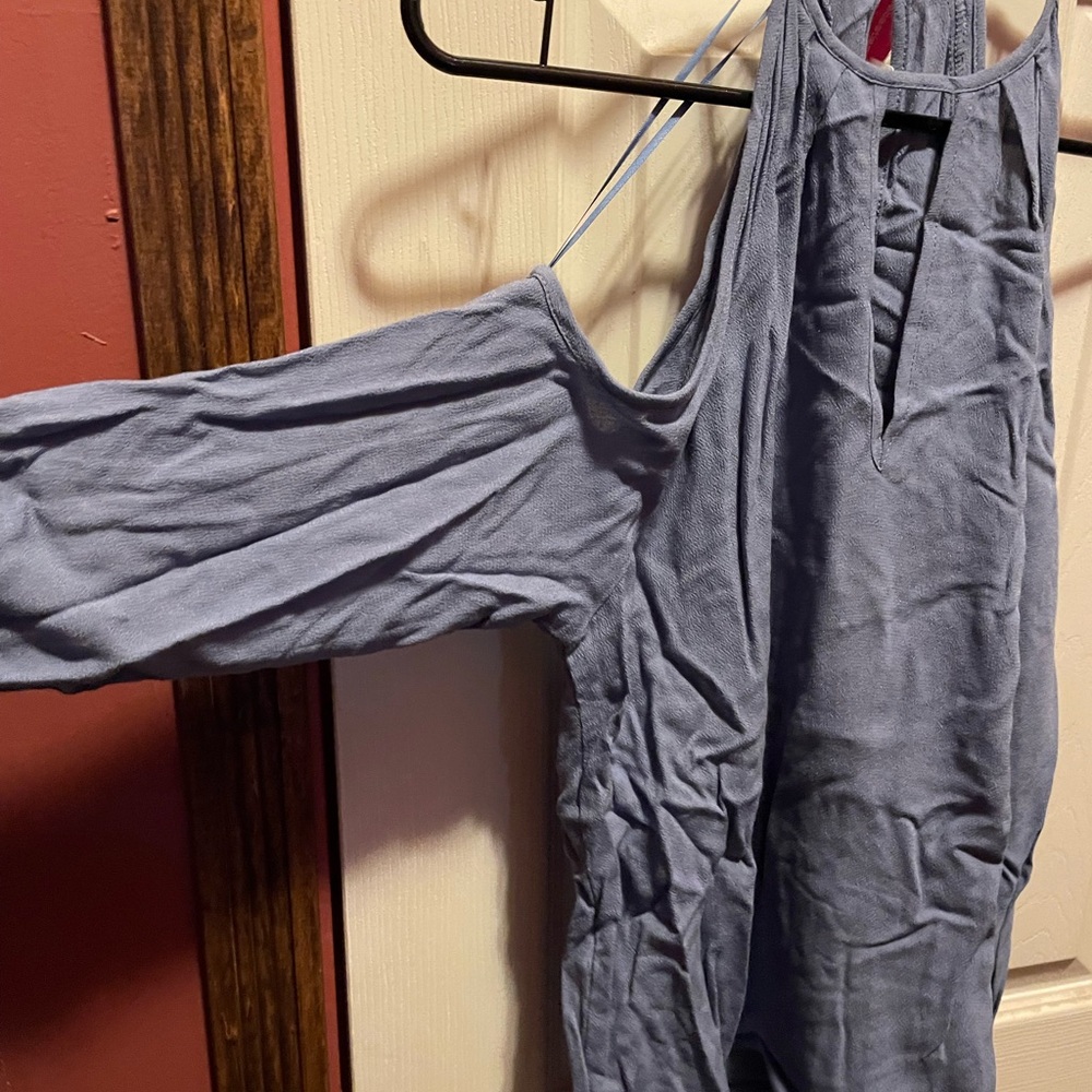 Stylish Blue Long Sleeve Top